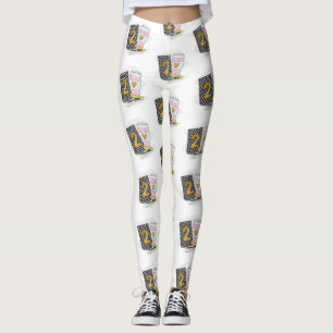 Leggings Maestra de segundo grado Café para portátiles Prep