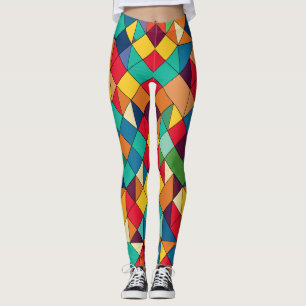 Leggings Maestrías mosaicas: Patrón inspirado en el arte