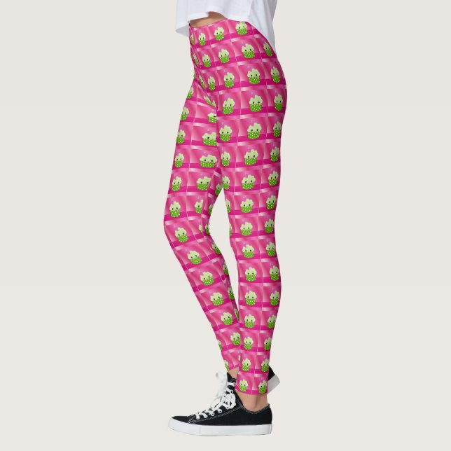 Leggings Magdalenas dulces rosadas y verdes (Izquierda)
