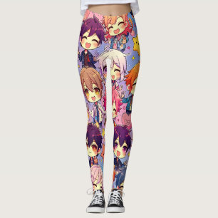Leggings Magia del Manga: Decoraciones inspiradas en el dis