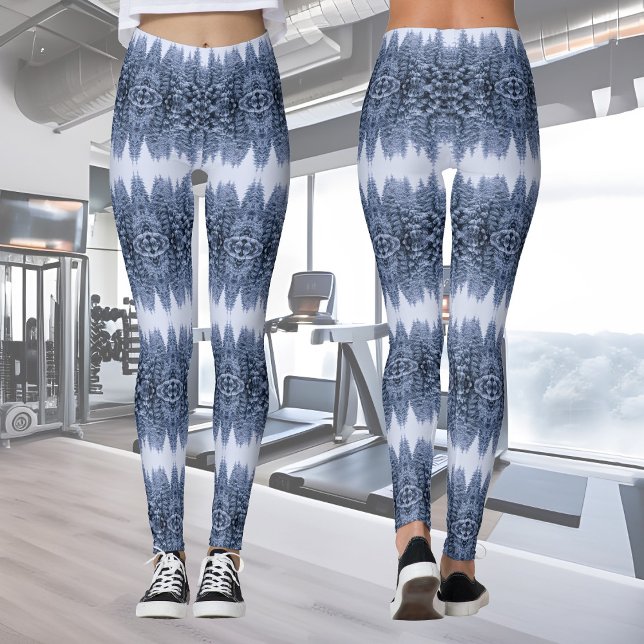 Leggings Mágico bosque de invierno - azul, frío invierno (Subido por el creador)