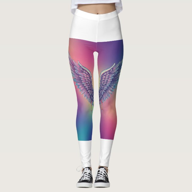 Leggings Mágico derretimiento de Alas Arcoiris Leyendas 🌈  (Anverso)