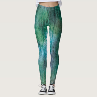 Leggings Magnífica textura verde azul arcoiris colores de b