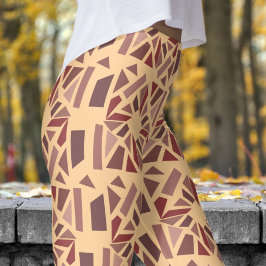 Leggings Magnífico Patrón Mosiaco Blanco de Burleywood