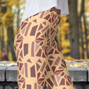 Leggings Magnífico Patrón Mosiaco Blanco de Burleywood