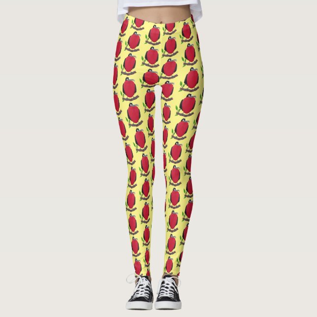 Leggings Magnífico personalizado de pájaro fragata (Anverso)