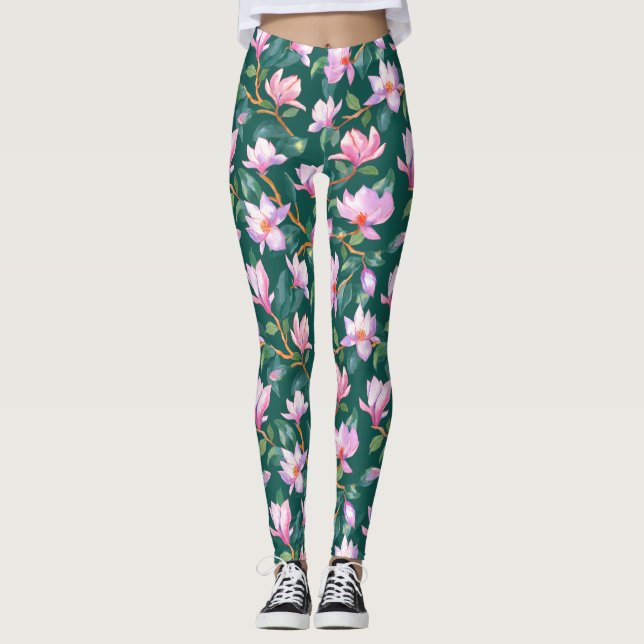 Leggings Magnolia en flor (Anverso)