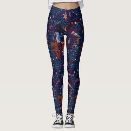 Leggings Mago Euphemia Mujeres de azul oscuro