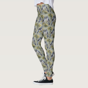 Leggings Magpies Australianos En La Pintura De Petróleo De 