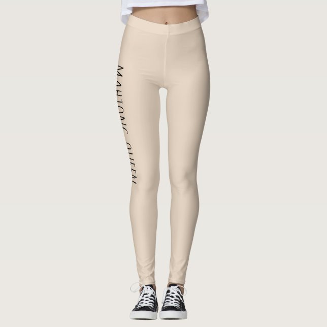 Leggings Mahjong Queen Beige (Anverso)