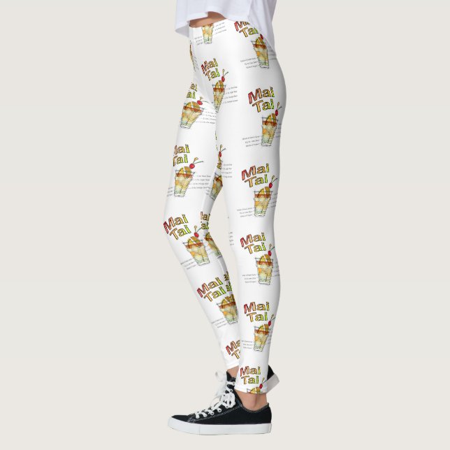 LEGGINGS MAI TAI COCKTAIL RECIBE ART (Izquierda)