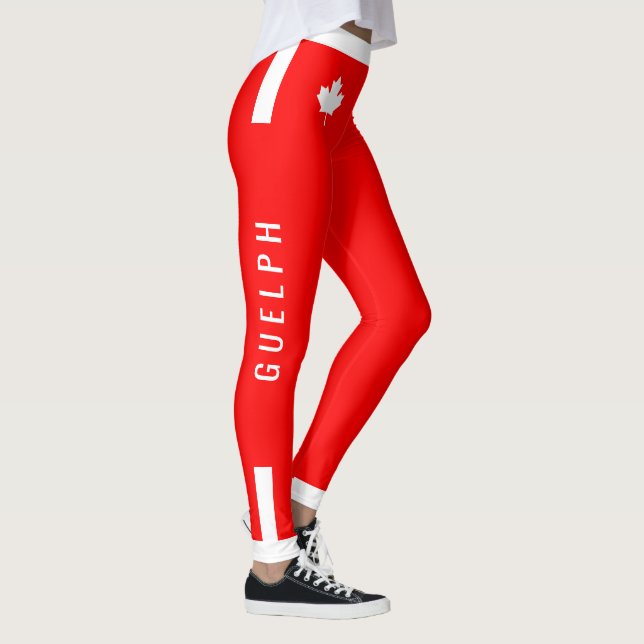 Leggings Maíz canadiense sobre el rojo (corte) formador de  (Derecha)