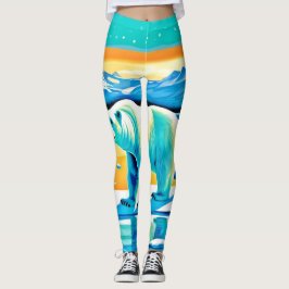 Leggings Majestad Polar: Paisaje Ártico