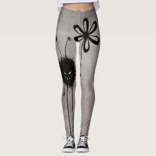 Leggings Mal Flor Bug - Criatura gótica vintage