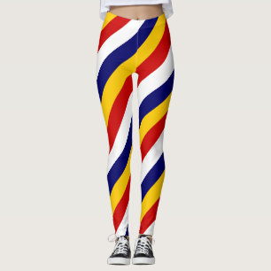 Leggings Malasia Colores de bandera nacional en diagonal a