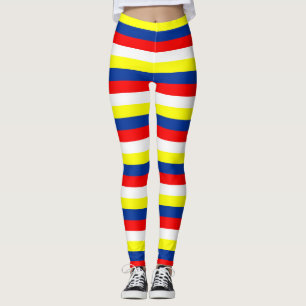 Leggings Malasia Filipinas Venezuela país de franjas de ban