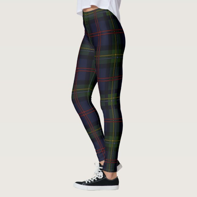 Leggings Malcolm Plaid Tartan Scottish Clan (Izquierda)