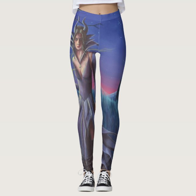 Leggings Maléfico por todo las polainas (Anverso)