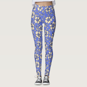 Leggings Malia Hibiscus Hawai Tropical Floral