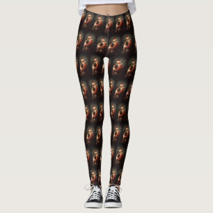 Leggings Malinoi belga con Navidades festivos de Santa Clau