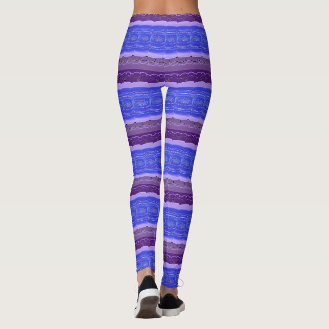 Leggings Malva Morada Y Azul (Reverso)