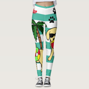 Leggings Mamá amarilla fresca de Labrador de las gafas de