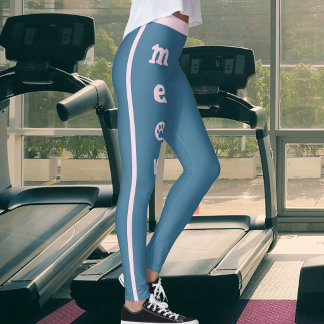 Leggings Mamá de mascota Amante de gatos Meow Pata Azul Piz