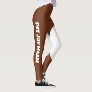 Leggings Mamá gata gata castaño marrón blanco texto persona