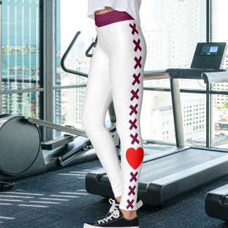 Leggings Mamá Gata Personalizada Blanca con Patrón de Framb