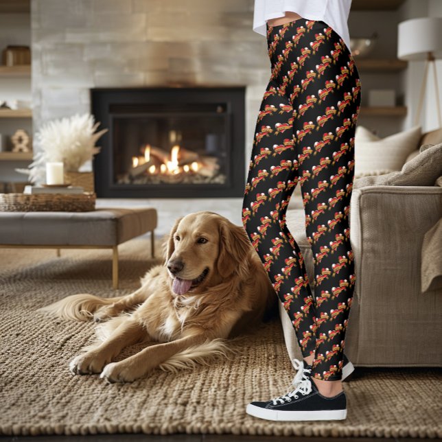 Leggings Mamá papá tatuaje del corazón rojo (Subido por el creador)