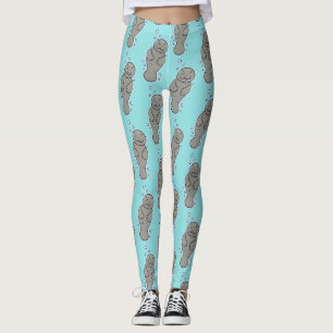 Leggings Manatí de bebé con ilustracion de burbujas