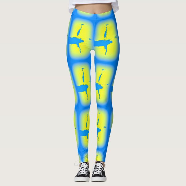 Leggings manchas azules amarillas (Anverso)