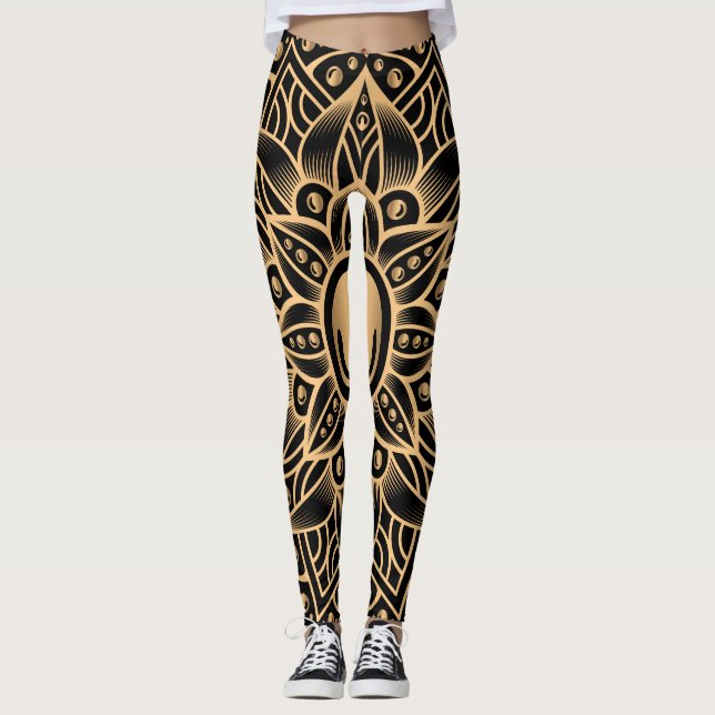 Leggings Mandala de lujo 12 (Anverso)