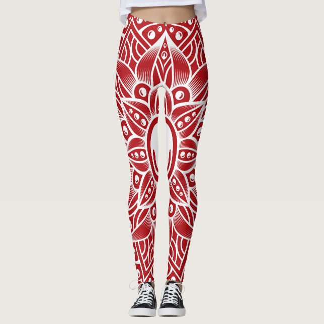 Leggings Mandala de lujo 15 (Anverso)