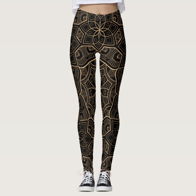 Leggings Mandala de lujo 3 (Anverso)