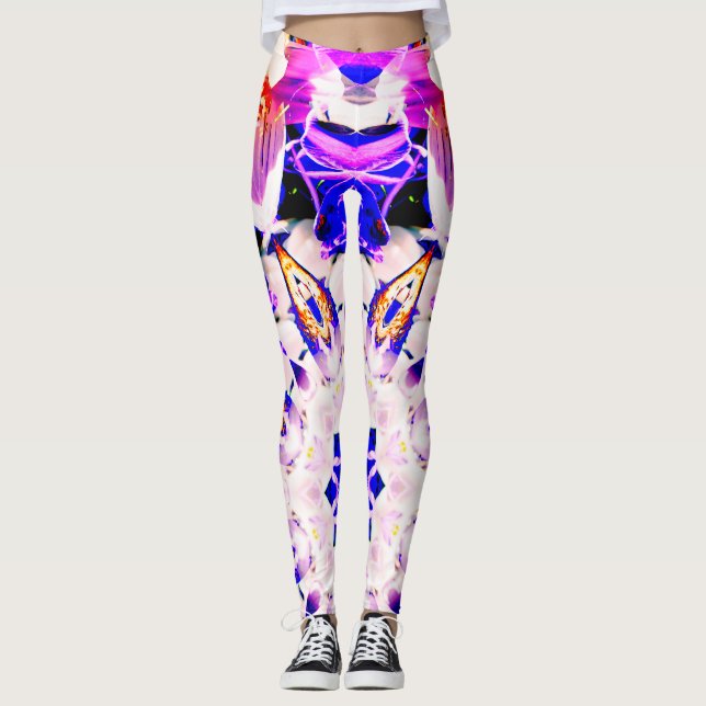 Leggings Mandala del fractal (Anverso)