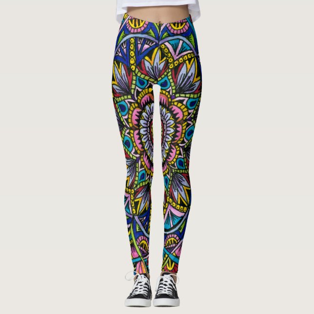 Leggings Mandala del verano (Anverso)