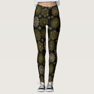 Leggings mandala dorada