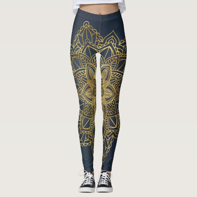 Leggings Mandala dorada (Anverso)