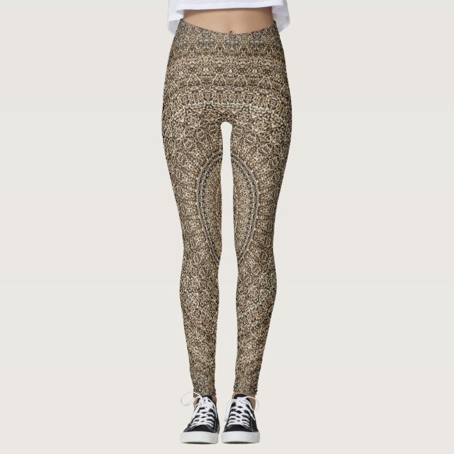 Leggings Mandala dorada (Anverso)