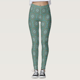 Leggings Mandala Green