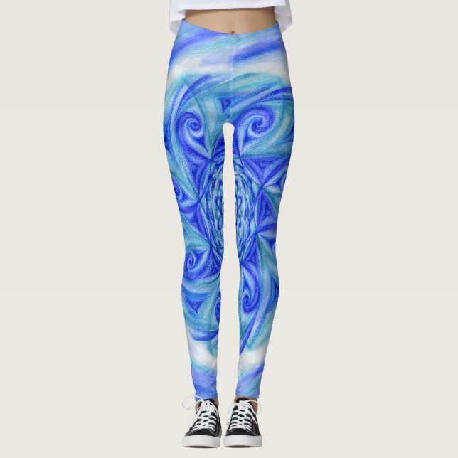 Leggings Mandala Neptuno ir (Anverso)