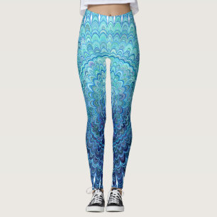 Leggings Mandala oval congelada