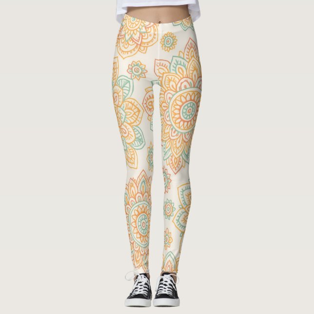 Leggings Mándala Pastel Boho (Anverso)