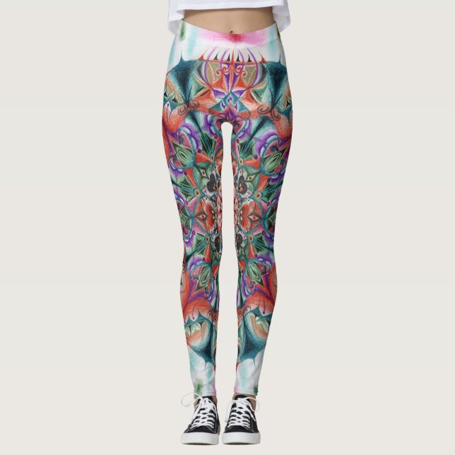 Leggings Mandala Plutón ir (Anverso)