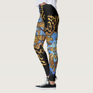 Leggings Mandala sobre la Tierra y el cielo