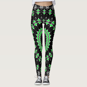 Leggings Mandalá Tribal Celta ( Verde )