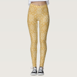 Leggings Mandalas doradas de varios diseños de Círculo Geom