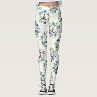 Leggings Mandalas Florales Orgánicos Patrón Continuo