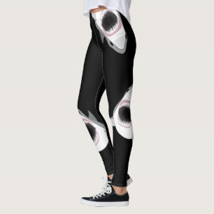 Leggings Mandíbulas de la mordedura del tiburón